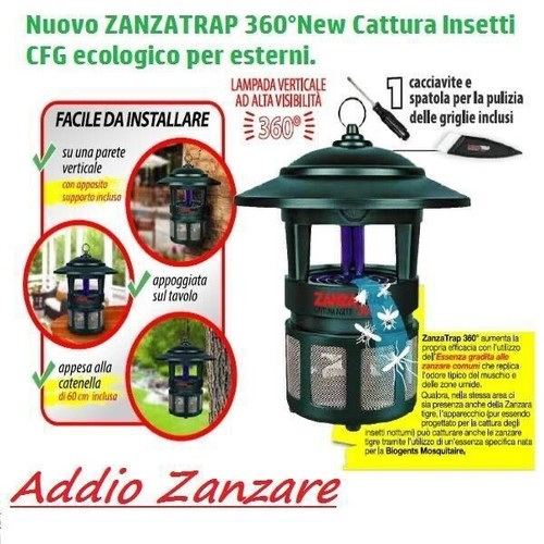 Zanzatrap 360 cfg h040 - zanzatrap, 360°